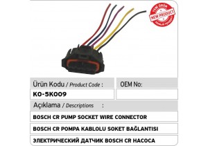Bosch CR Pompa Kablolu Soket Bağlantısı